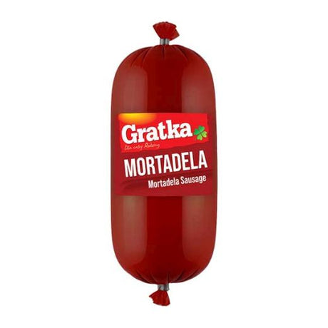 Sokolow Gratka Mortadella Sausage 400g — Polish cooked mortadella sausage, available from Foodsklep with UK delivery
