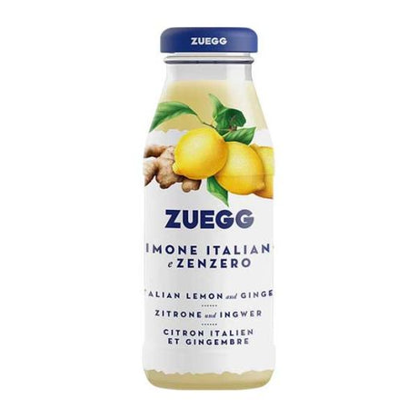 Zuegg Lemon & Ginger Juice Bar 200ml — lemon and ginger flavoured juice drink, available from Foodsklep with UK delivery
