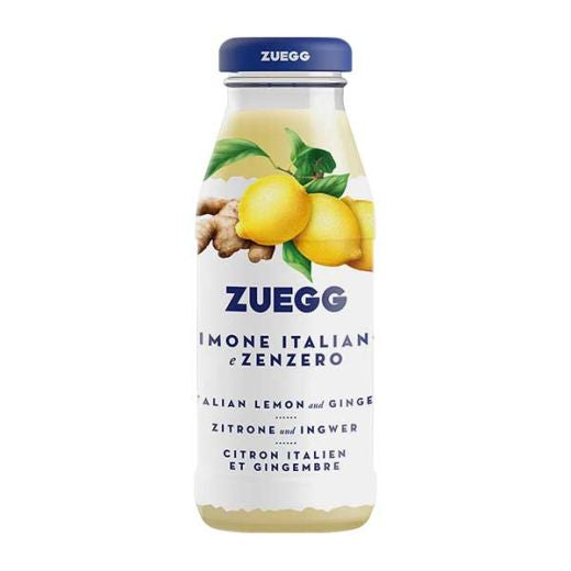 Zuegg Lemon & Ginger Juice Bar 200ml — lemon and ginger flavoured juice drink, available from Foodsklep with UK delivery