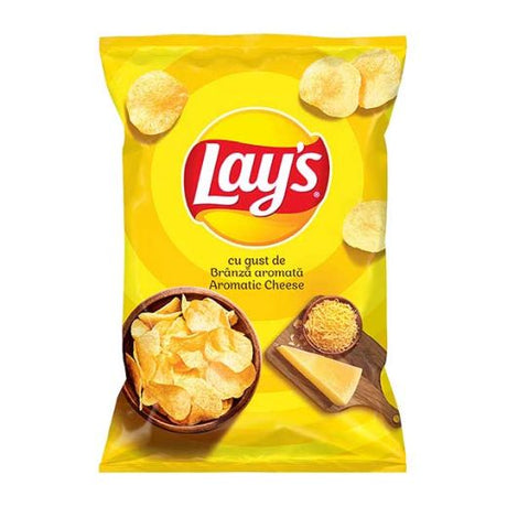 Lays Aromatic Cheese Crisps 125g — aromatic cheese flavoured potato crisps, available from Foodsklep with UK delivery