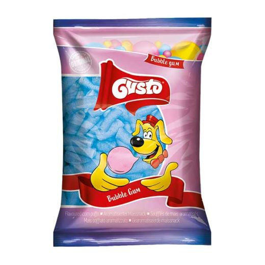 Gusto Bubble Gum Flavoured Corn Puffs 80g — sweet bubble gum flavoured corn puffs, available from Foodsklep with UK delivery