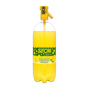 Sifonescu Lemon Flavoured Sparkling Water 1.6L — lemon flavoured sparkling water bottle, available from Foodsklep with UK delivery