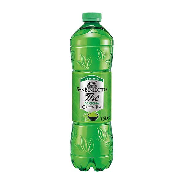 San Benedetto Green Matcha Ice Tea 1.5L — matcha green tea iced drink, available from Foodsklep with UK delivery