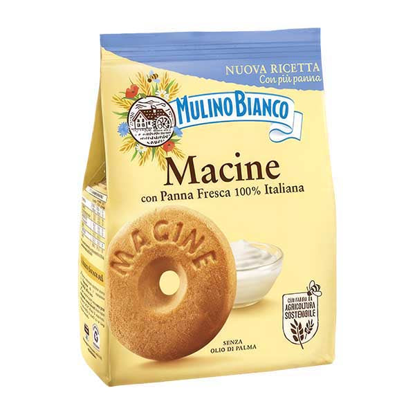 Barilla Mulino Bianco Macine 350g — Italian wholegrain breakfast biscuits, available from Foodsklep with UK delivery
