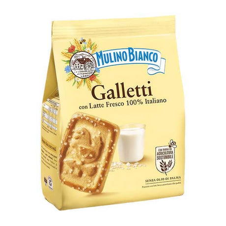 Barilla Mulino Bianco Galletti 350g — classic Italian shaped biscuits, available from Foodsklep with UK delivery
