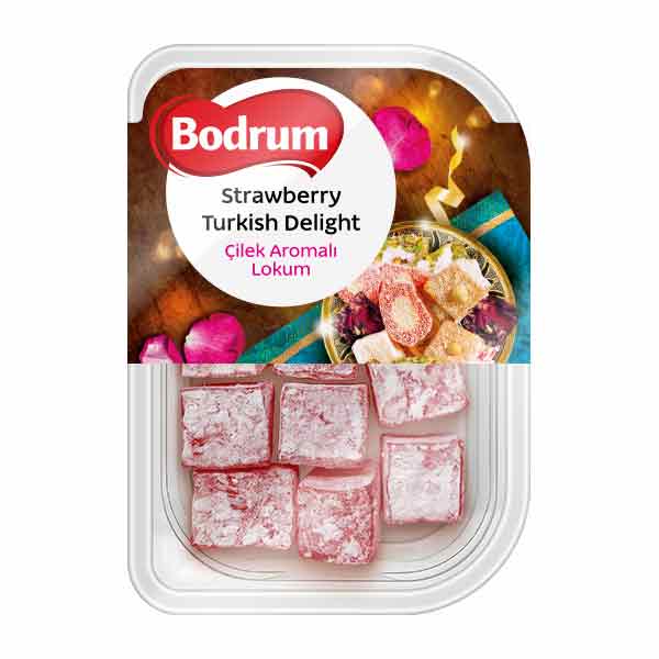 Bodrum Strawberry Turkish Delight 200g