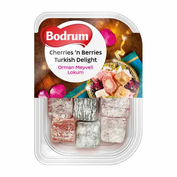 Bodrum Cherries & Berries Turkish Delight 200g