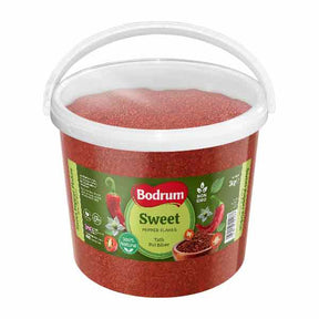 Bodrum Sweet Pepper Flakes Bucket 3kg – available from Foodsklep with UK delivery