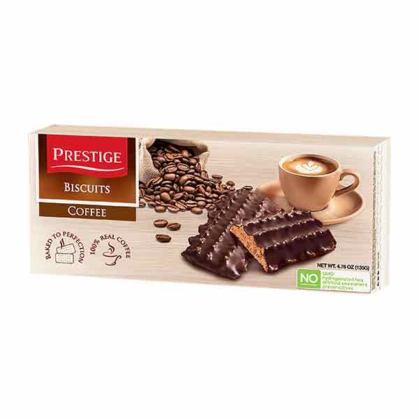 Prestige Coffee Coated Biscuits 135g