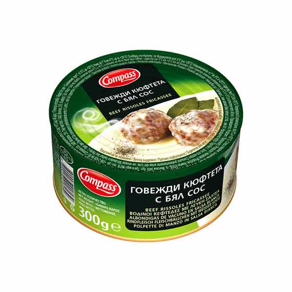 Compass Beef Rissoles Fricassee 300g