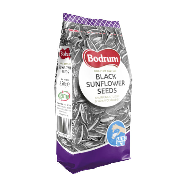Bodrum Roasted & Salted Black Sunflower Seeds 300g