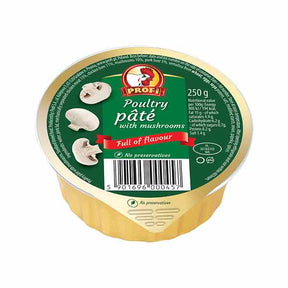 Profi Poultry Pate with Mushroom 250g – available from Foodsklep with UK delivery