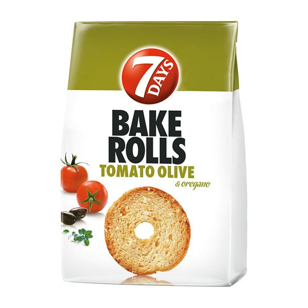 7 Days Tomato, Olives & Oregano Bake Rolls 80g