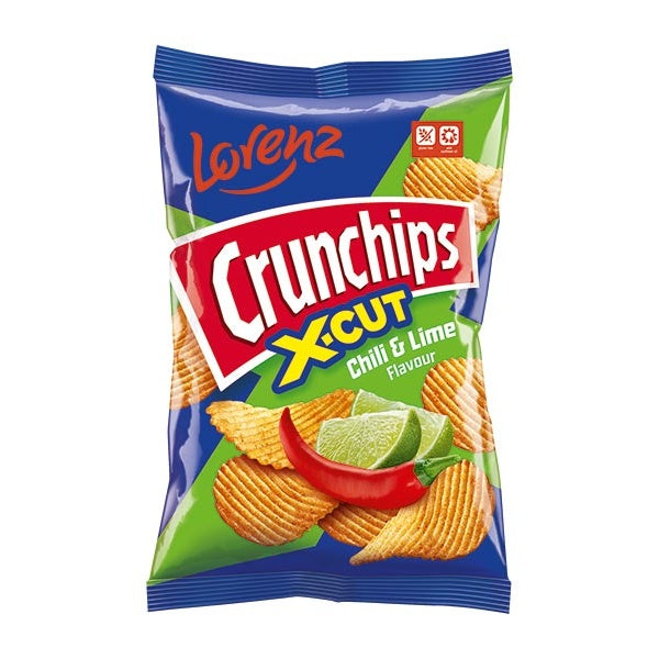 Crunchips X-Cut Chili & Lime 130g