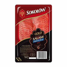 Sokolow Sliced Salami Debickie 100g – available from Foodsklep with UK delivery