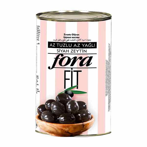 Fora Low Salt Black Olives 5kg