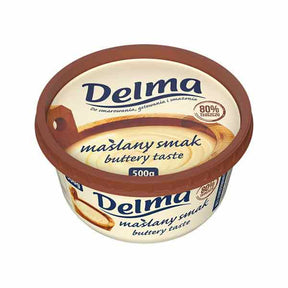 Delma Margarine Extra with Butter 500g – available from Foodsklep with UK delivery