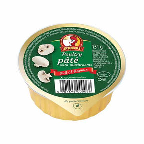 Profi Poultry Pate with Mushrooms 131g – available from Foodsklep with UK delivery