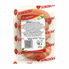 Sokolow Parowkowa Pork Sausage in Natural Casing 500g – available from Foodsklep with UK delivery