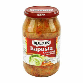Rolnik Sauerkraut with Carrot 900g – available from Foodsklep with UK delivery
