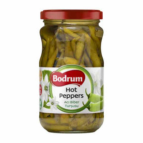 Bodrum Hot Peppers Pickled 330g – available from Foodsklep with UK delivery