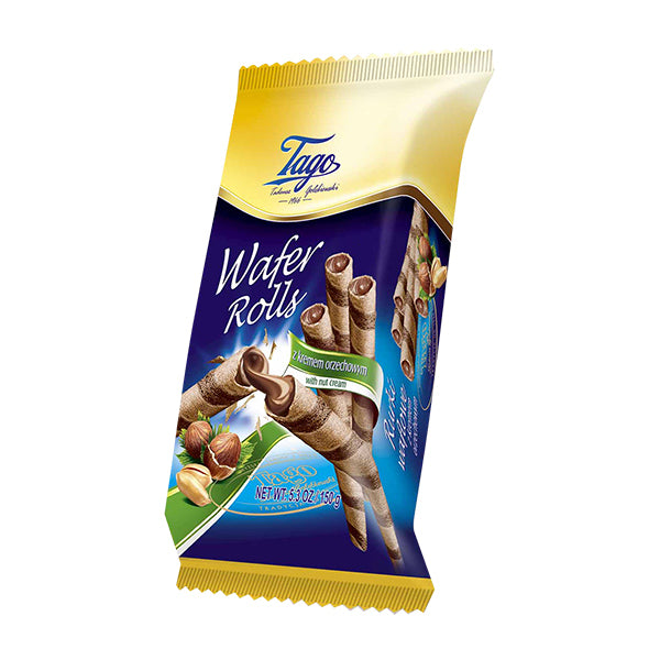 Tago Nut Wafer Rolls 150g