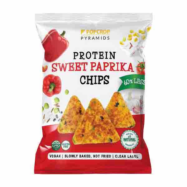 Popcrop Sweet Paprika Protein Chips 60g