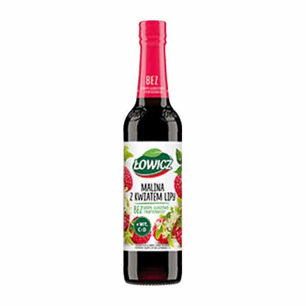 Lowicz Raspberry & Lime Flower Syrup 400ml