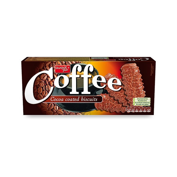 SweetPlus Cocoa Coated Coffee Biscuits 150g