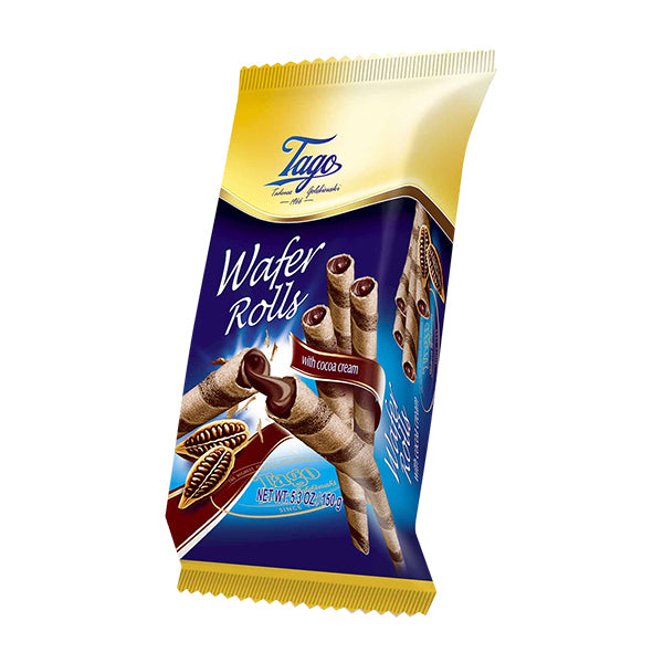 Tago Cocoa Wafer Rolls 150g