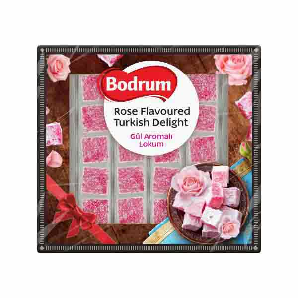 Bodrum Luxury Rose Turkish Delight 200g