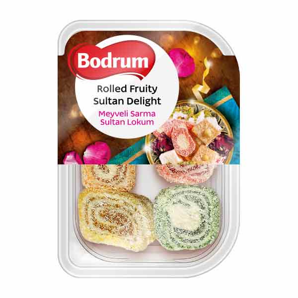 Bodrum Rolled Fruity Sultan Turkish Delight 200g