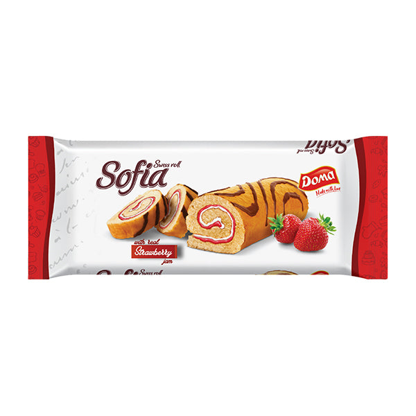 Doma Strawberry Sofia Swiss Roll 200g