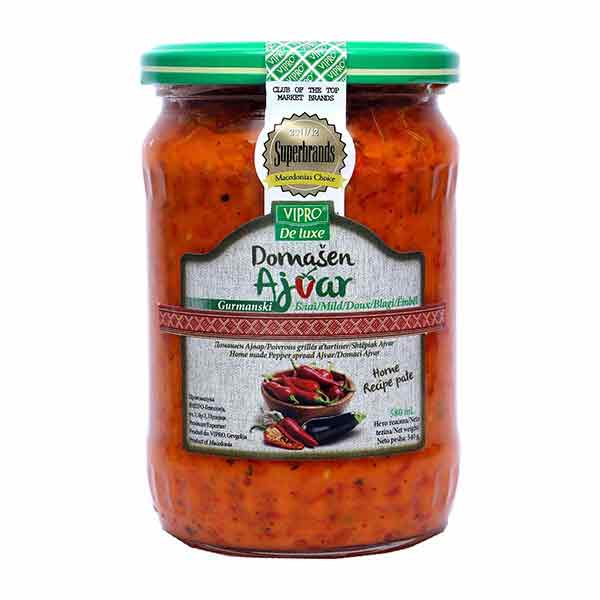 Vipro De luxe Gurman Mild Ajvar 580ml
