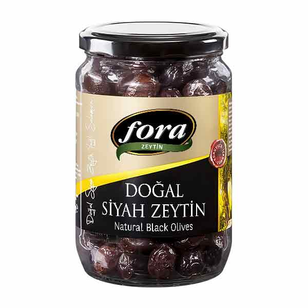 Fora Natural Black Olives Oil Cured in Jar 450g