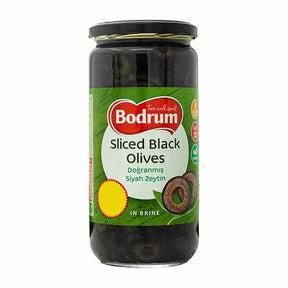 Bodrum Sliced Black Olives 720g – available from Foodsklep with UK delivery