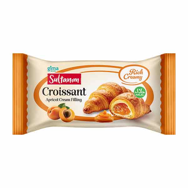 Sultanim Apricot Cream Filling Croissant 60g