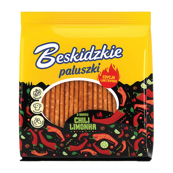 Aksam Paluszki Chilli Lime Sticks 180g