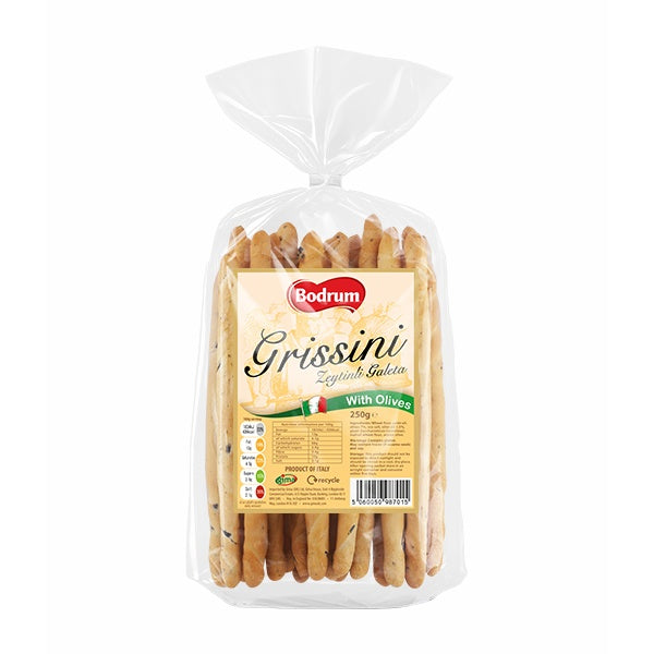 Bodrum Grissini Olives 250g
