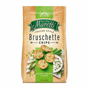 Maretti Sour Cream & Onion Bruschette 70g – available from Foodsklep with UK delivery