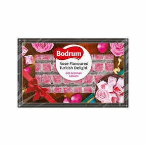 Bodrum Luxury Rose Turkish Delight 350g – available from Foodsklep with UK delivery