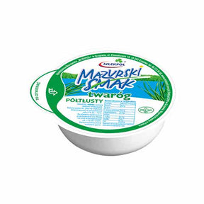 Mlekpol Semi Skimmed Mazurski Curd Cheese 275g – available from Foodsklep with UK delivery