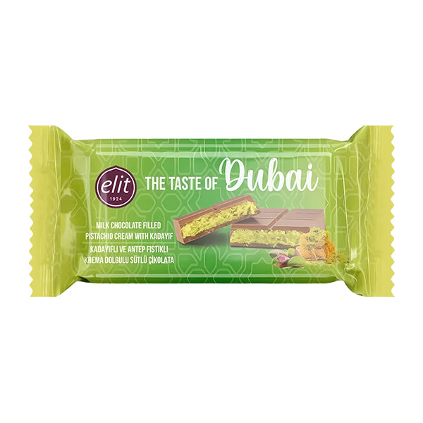 Elit Dubai Chocolate Bar with Pistachio and Kadayif 90g
