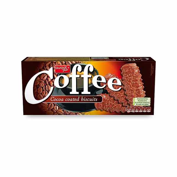 SweetPlus Cocoa Coated Coffee Biscuits 150g