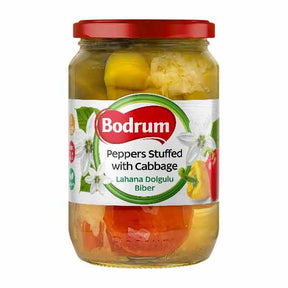 Bodrum Peppers with Stuffed Cabbage 680g – available from Foodsklep with UK delivery