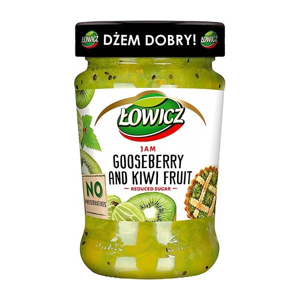 Lowicz Gooseberry & Kiwi Jam 280g