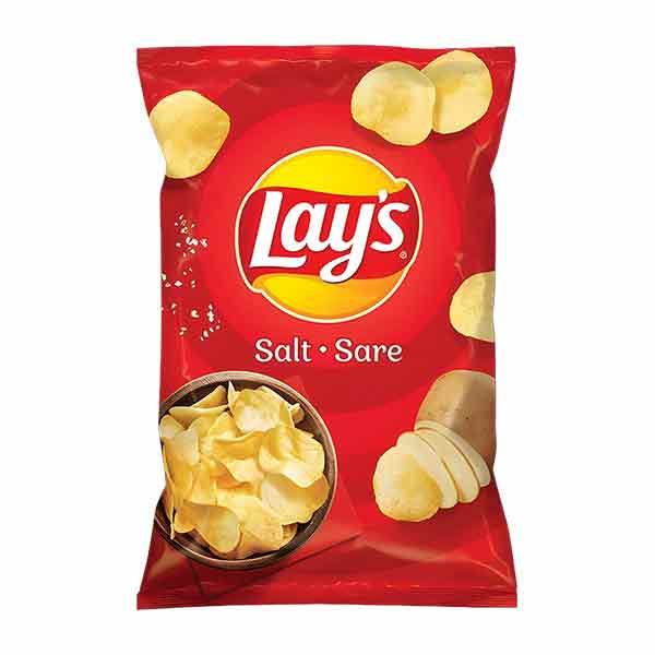 Lays Salt Crisps 125g — classic lightly salted potato chips from Foodsklep
