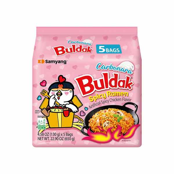 Samyang Buldak Hot Chicken Ramyun Carbonara 5x130g