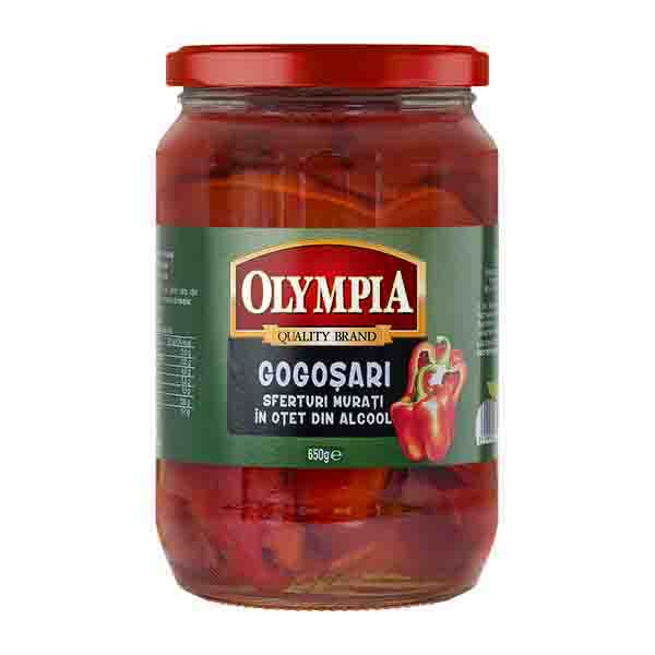 Olympia Quartered Gogosari Red Peppers In Vinegar 720ml
