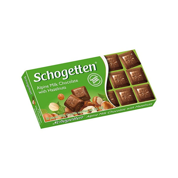 Schogetten Alpine Milk Chocolate with Hazelnuts 100g
